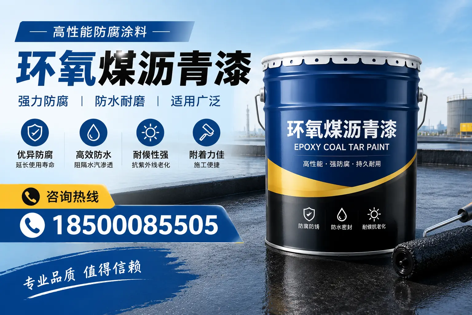环氧煤沥青漆的主要成分与功能，龙南用户深度了解
