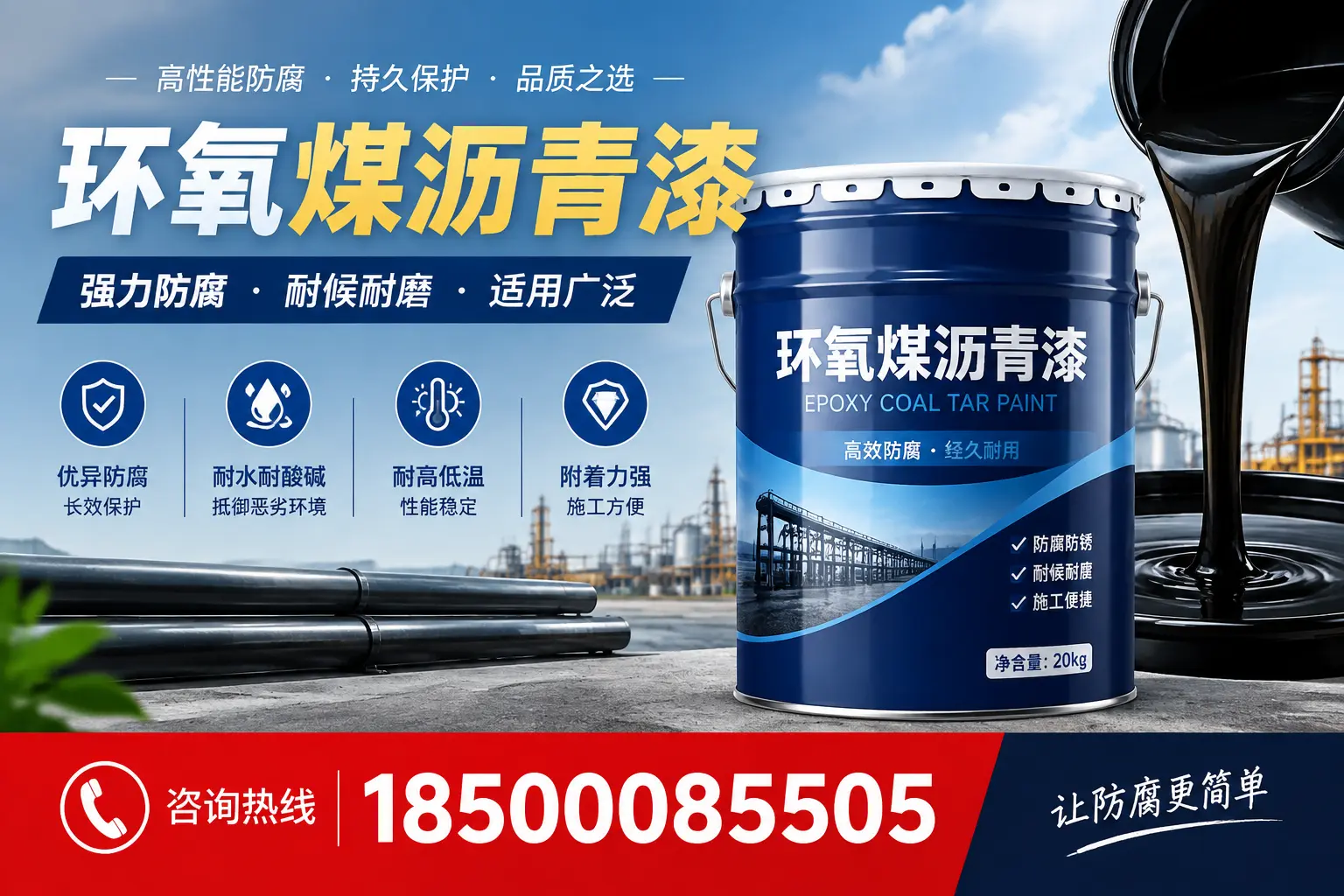 环氧煤沥青漆在不同气候条件下的表现分析,龙南适用性